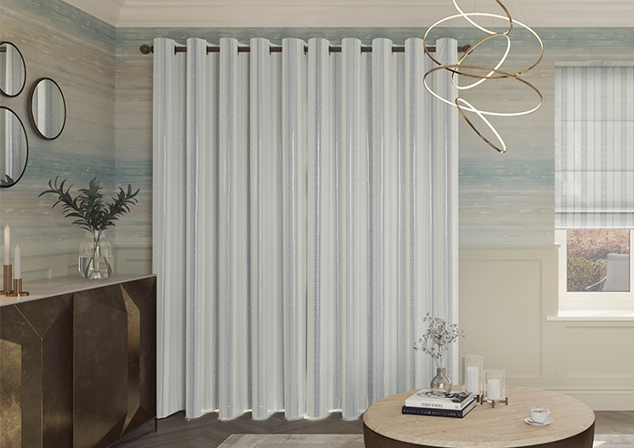 Laurel Stripe, Horizon - Made to Measure Curtains - Image 7